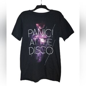 Panic at the disco galaxy black tee shirt
